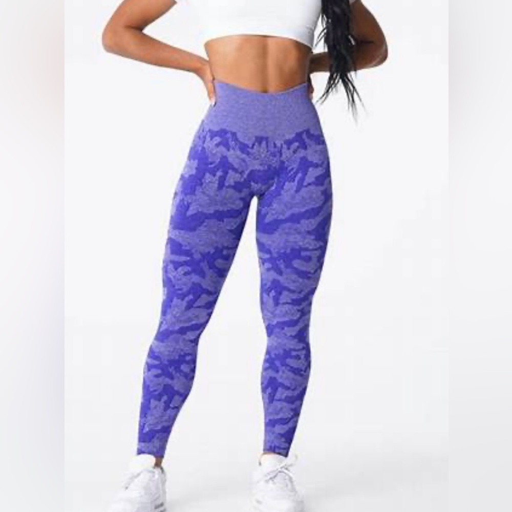 NVGTN Royal Blue/Purple Camo leggings
